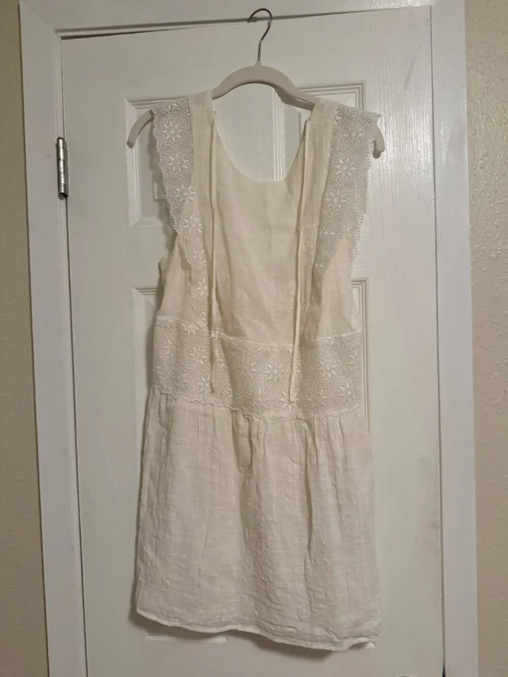 Sezane Backless Mini Dress -  Robe Naidé- White - Size 38 (US 6) - Picture 15 of 15